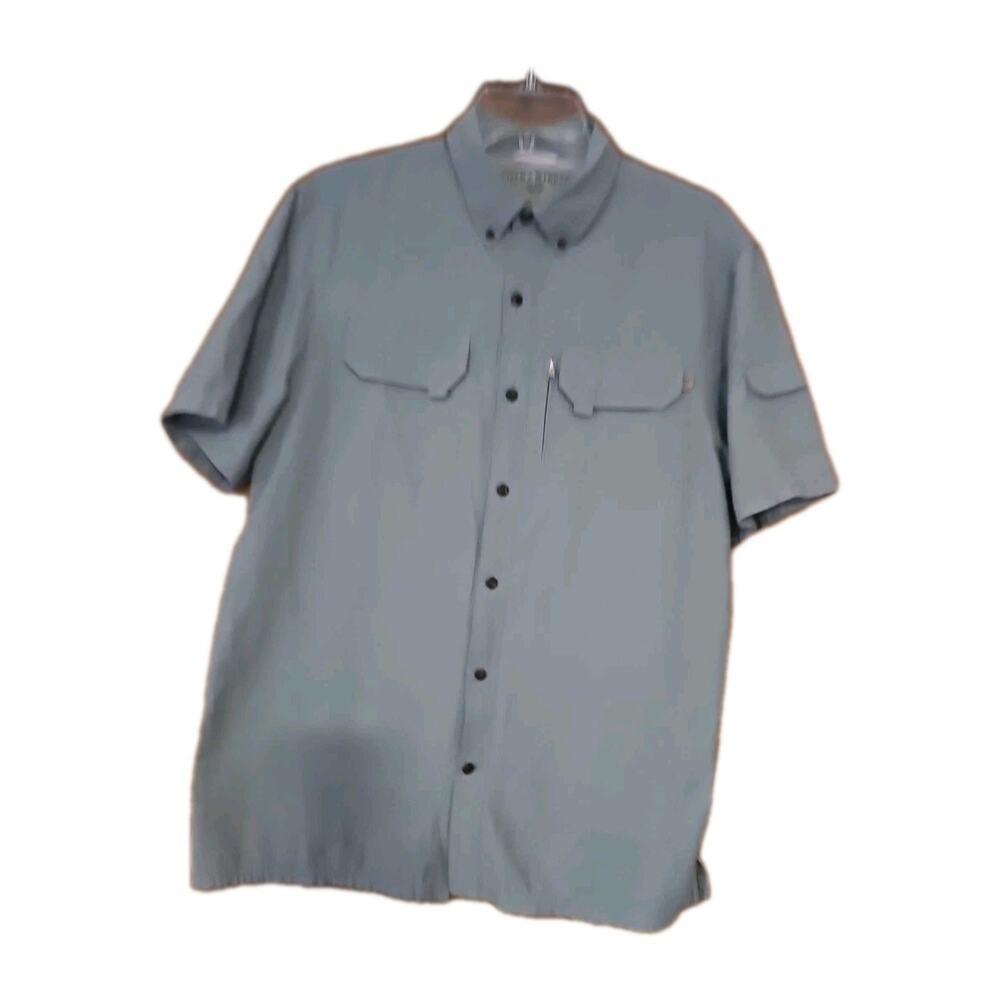 Field And Stream Shirt Mens Sz M Green Original Outfitter Button Down Fishing